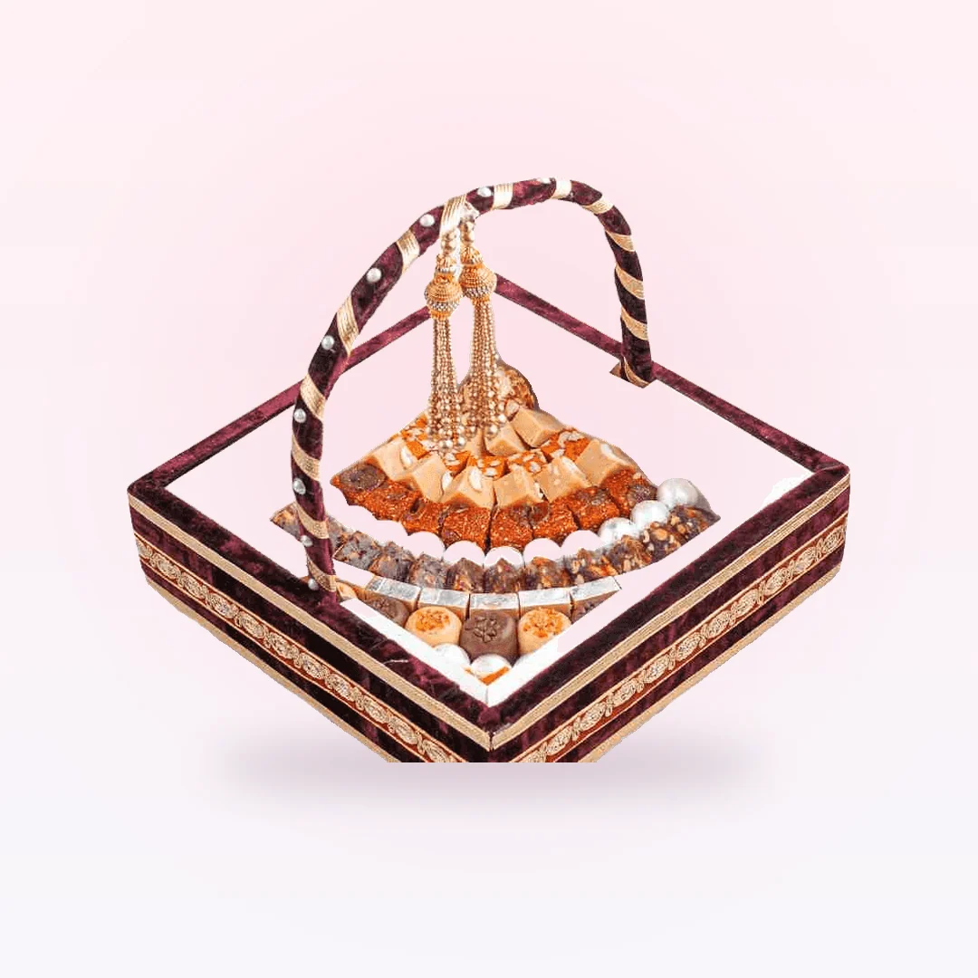 Premium Velvet Mithai Bucket