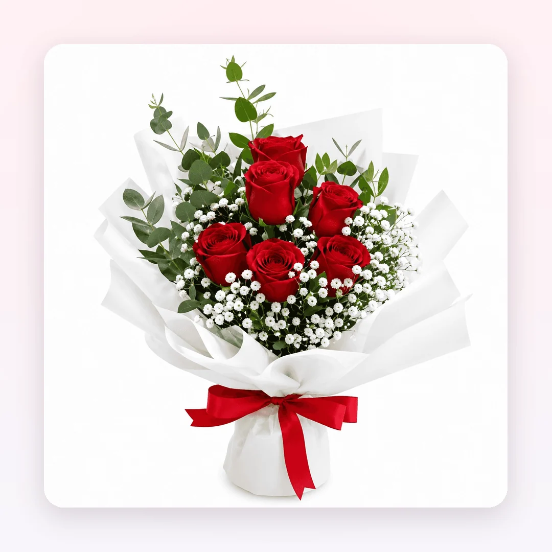 Elegant Red Rose Bouquet