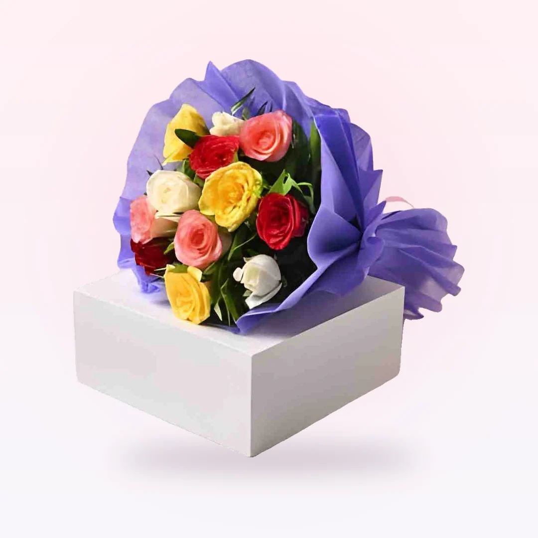 Vibrant Mixed Roses Bouquet