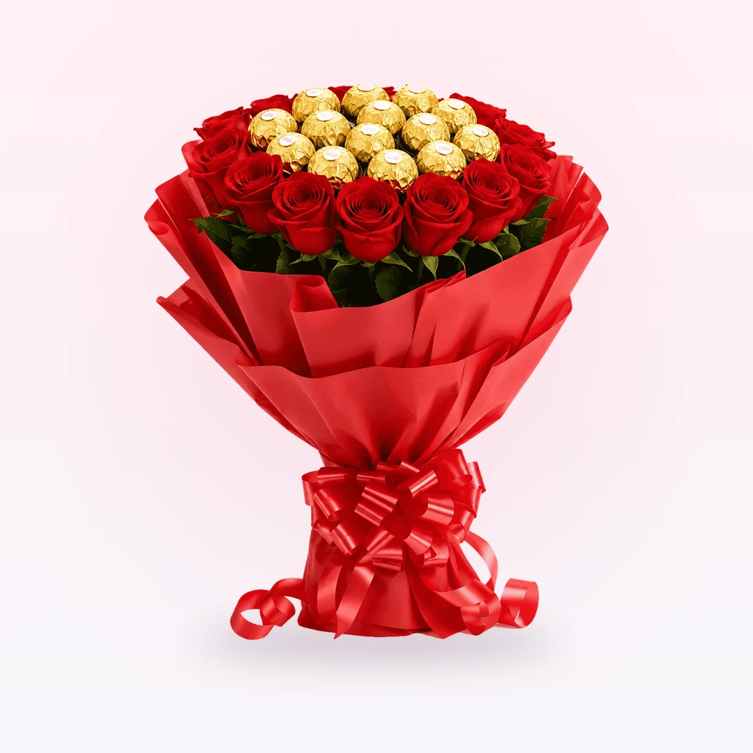 Red Roses & Chocolate Delight