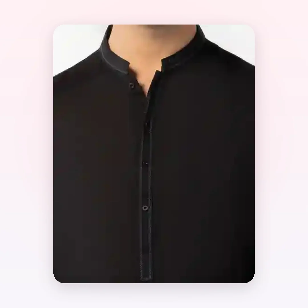 Black Blended Formal Kurta Trouser, photo 3
