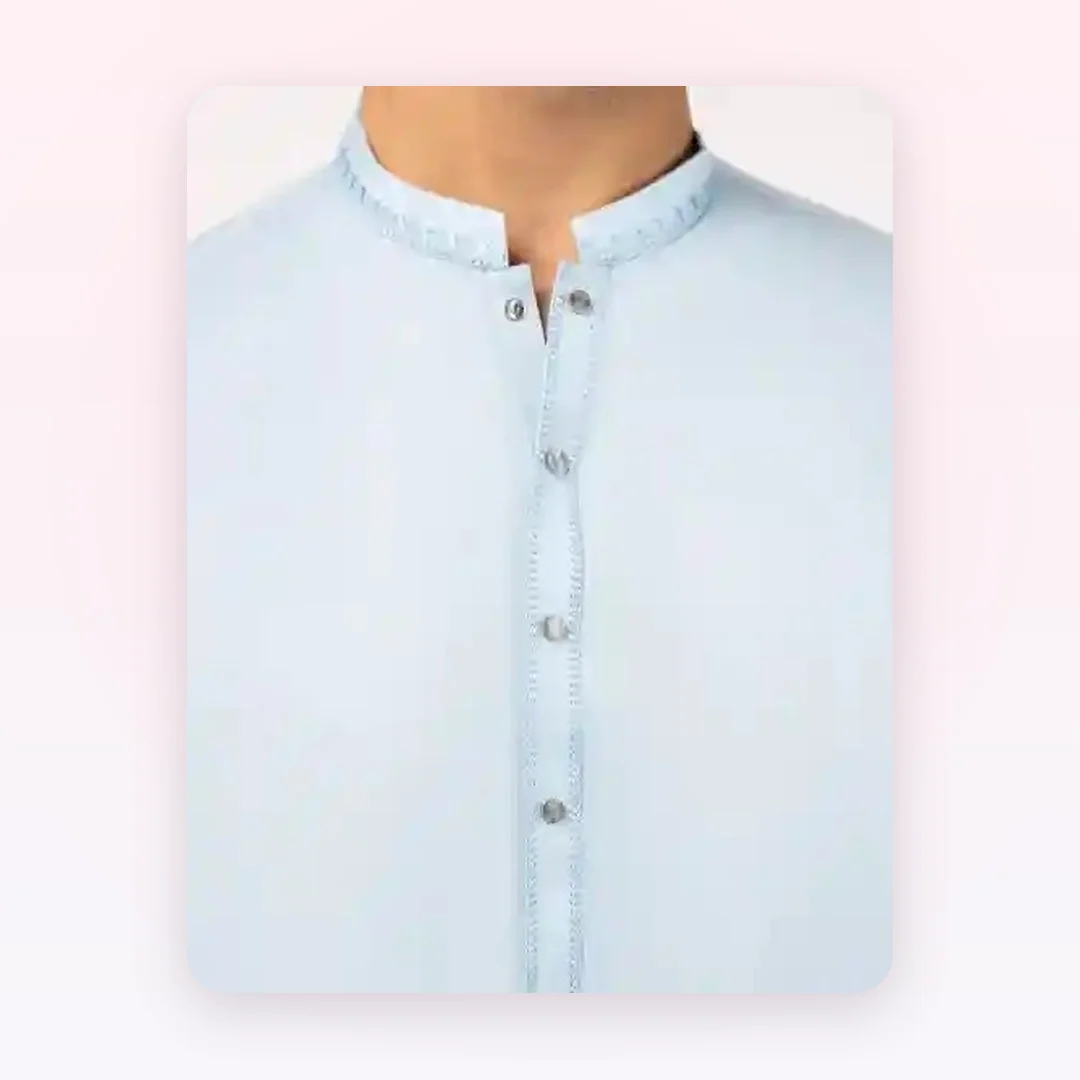 Sky Blue Semi-Formal Kurta, photo 2