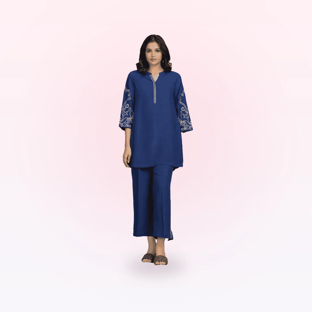 Pret Embroidered Viscose Shirt Trouser