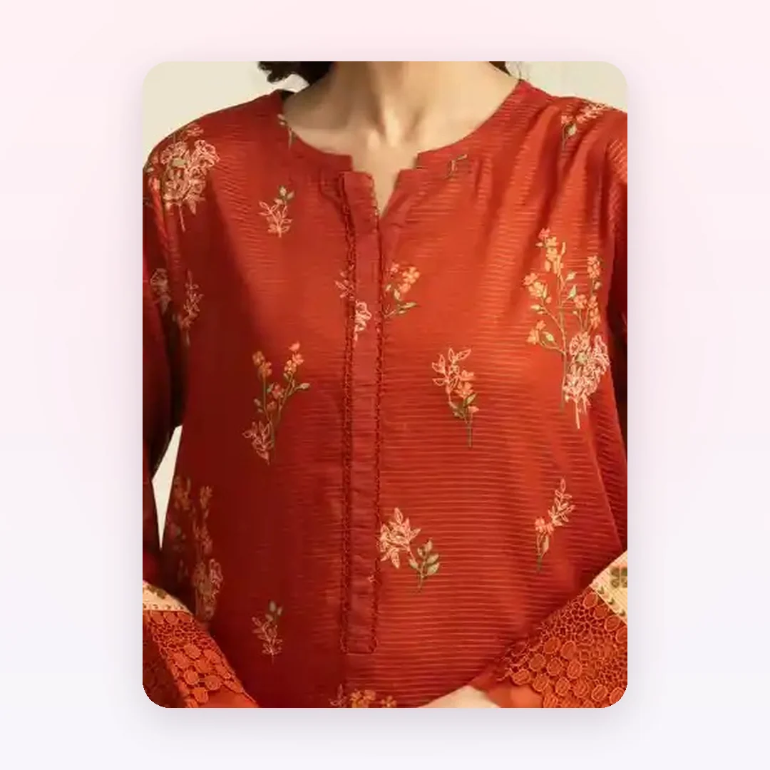 Unstitched Printed Zari Lawn Suit, photo 2