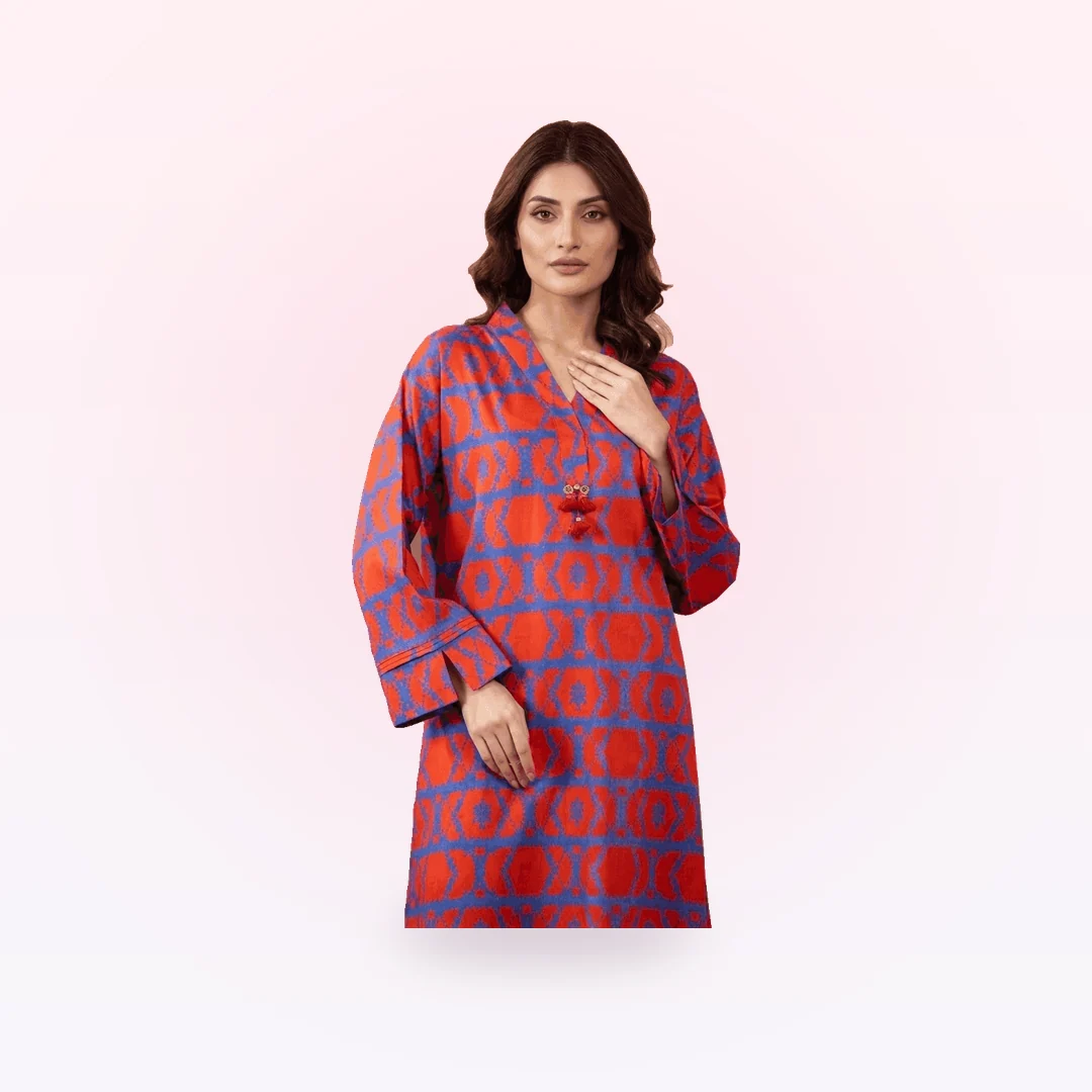 Unstitched Lawn Shirt Trouser
