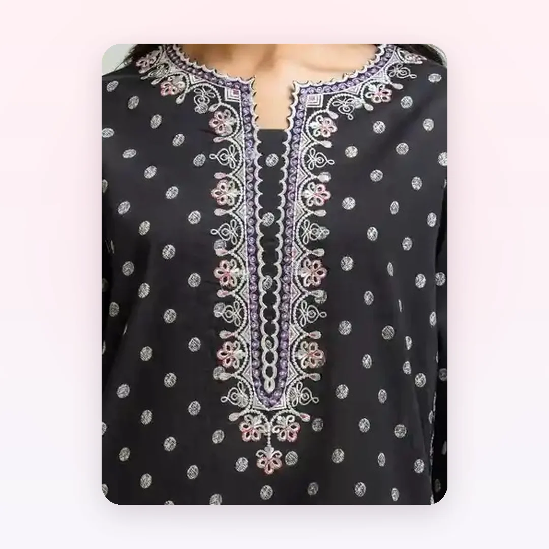 Unstitched Embroidered Lawn Suit, photo 2