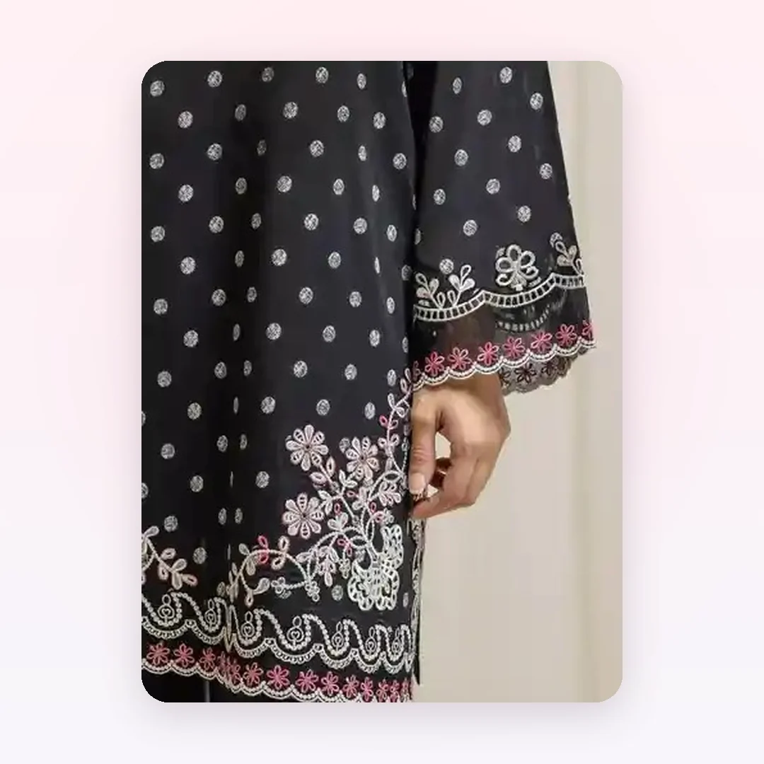 Unstitched Embroidered Lawn Suit, photo 3
