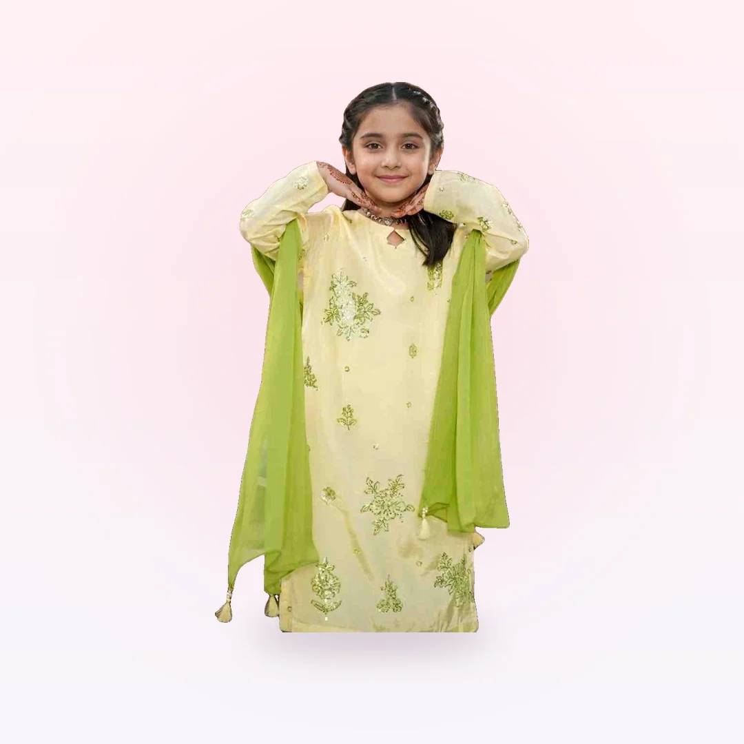 Embroidered Long Shirt With Trousers (GPW2-07), photo 3