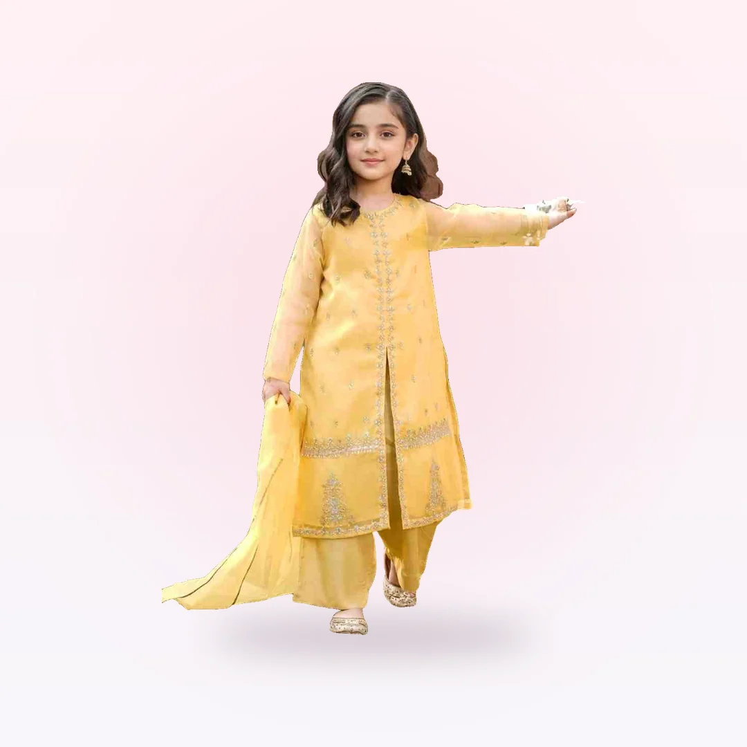 Embellished Kameez & Trousers With Dupatta (GPW-1157)