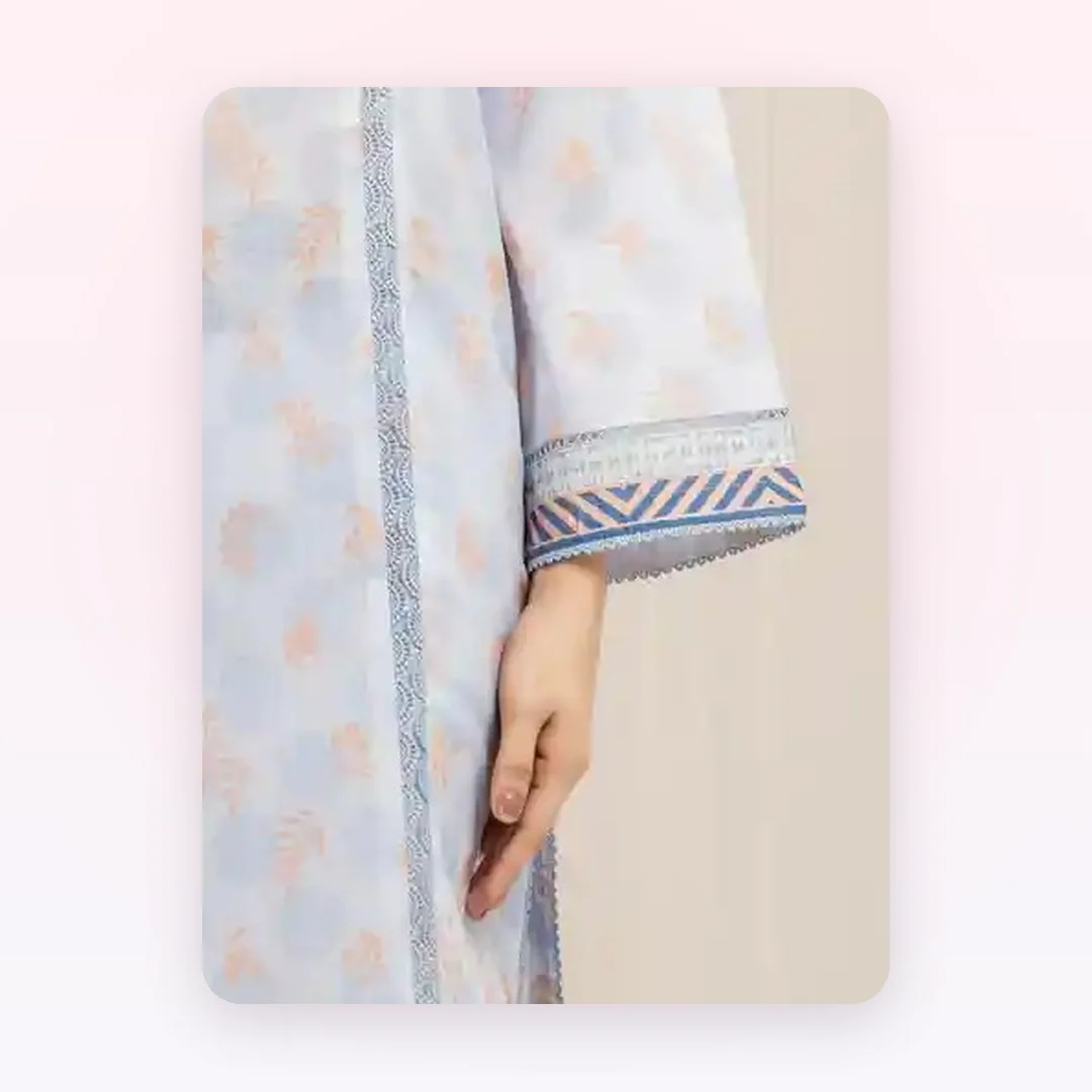 Unstitched Printed Lawn Suit, photo 3