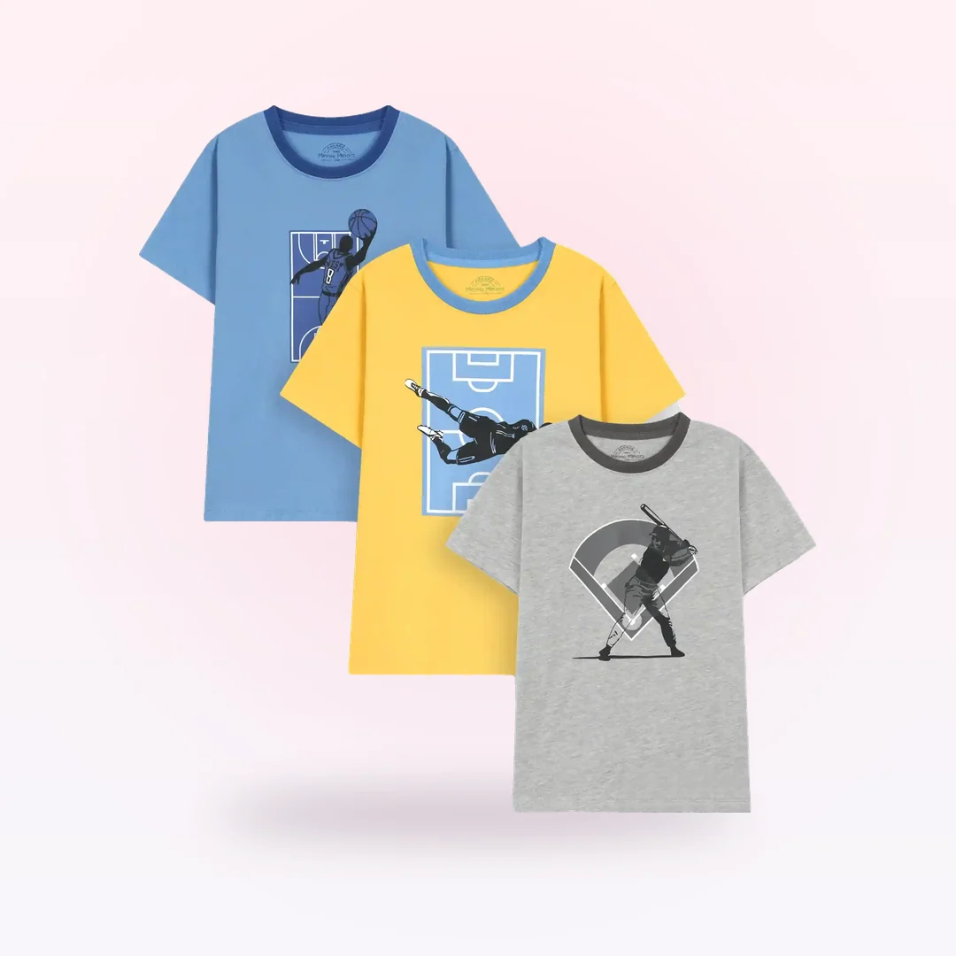 Sports T-Shirt (Pack Of 3)