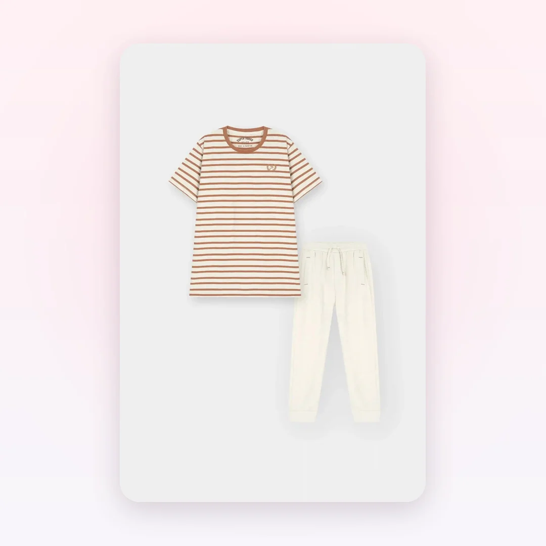 Boys Striper Night Suit