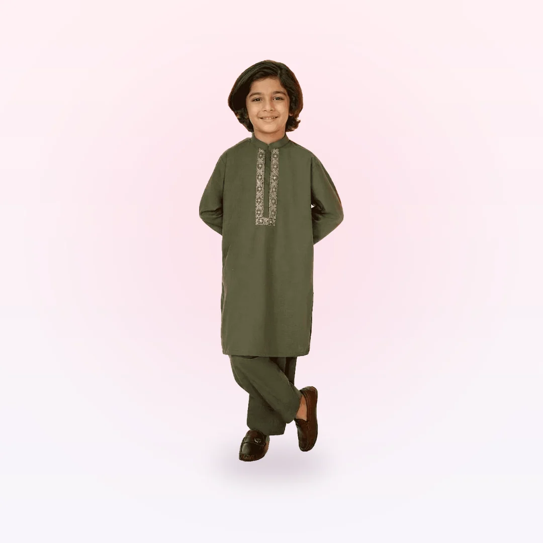 Embroidered Kurta & Shalwar