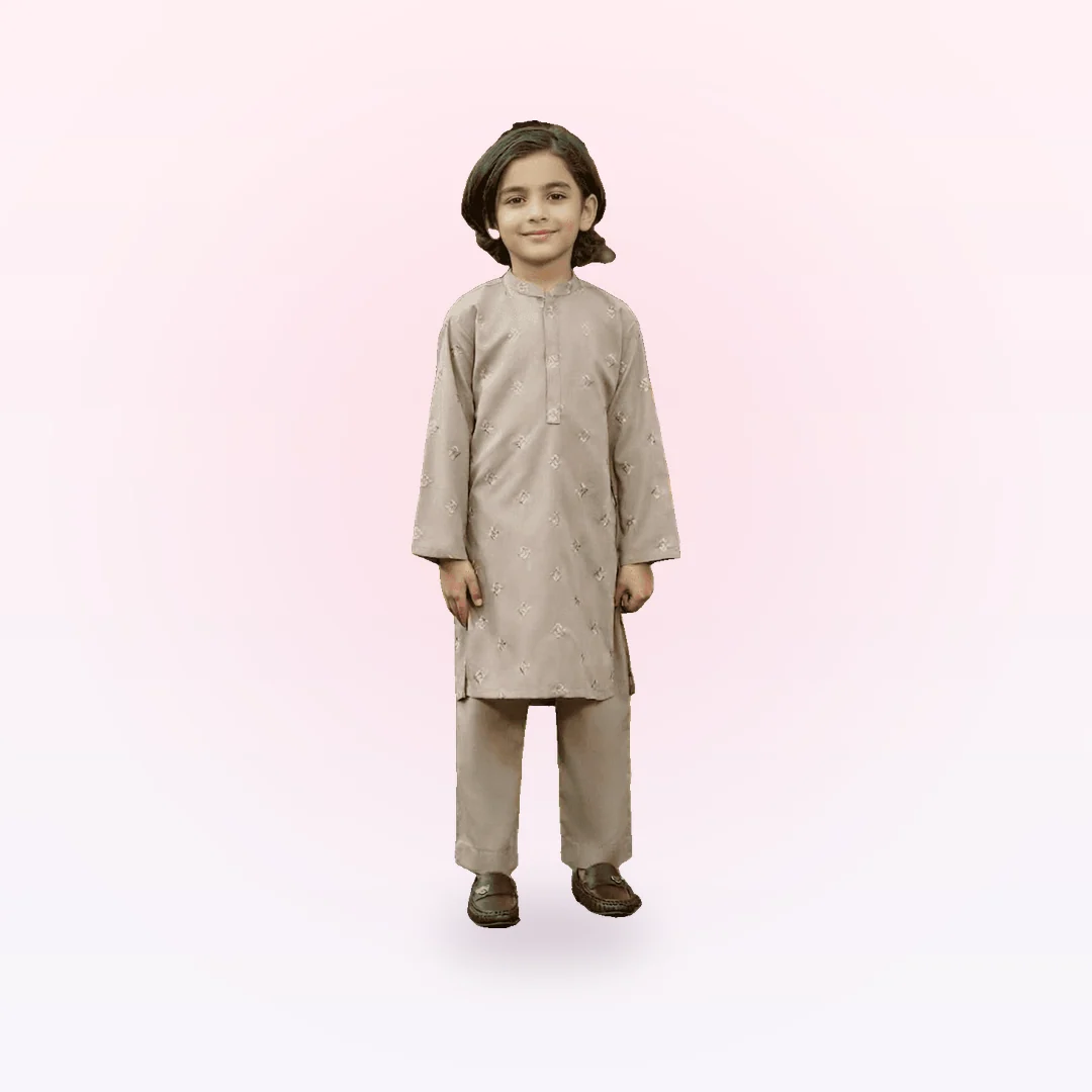 Embroidered Kurta & Trousers