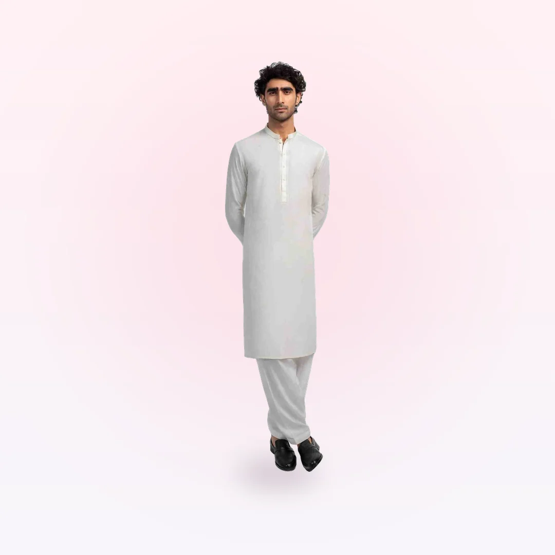 Off White Formal Ayudia Kameez Shalwar