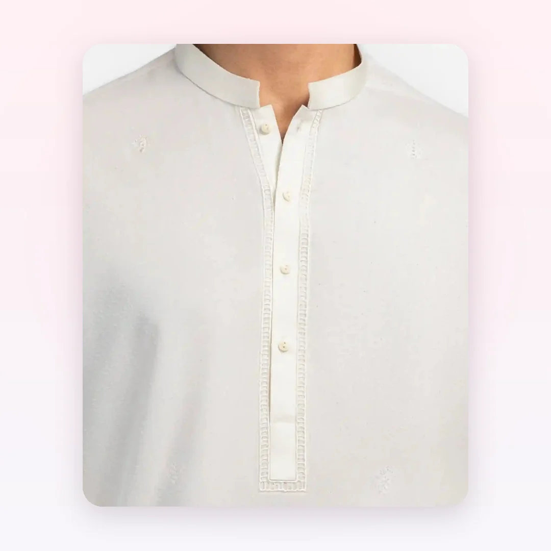 Off White Formal Ayudia Kameez Shalwar, photo 2