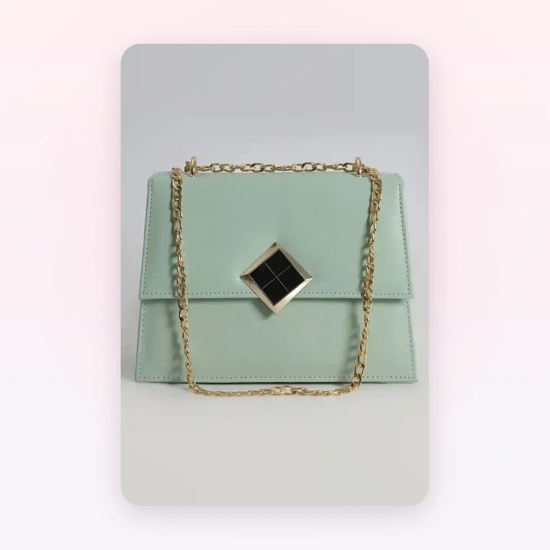 Cross-Body Bag E571 – Mint Green, photo 2