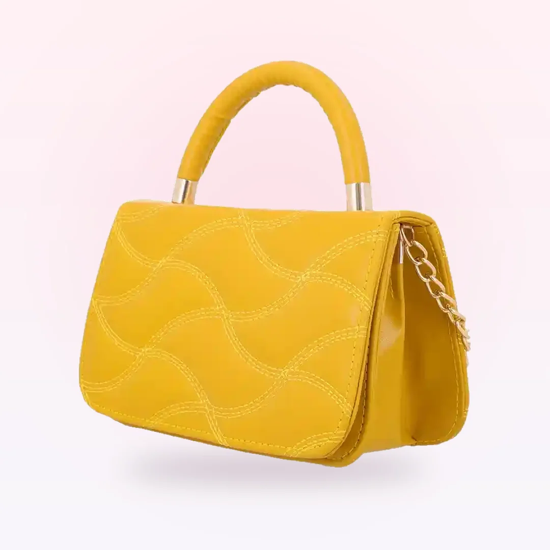 Cross-Body Bag E321 – Mustard, photo 2