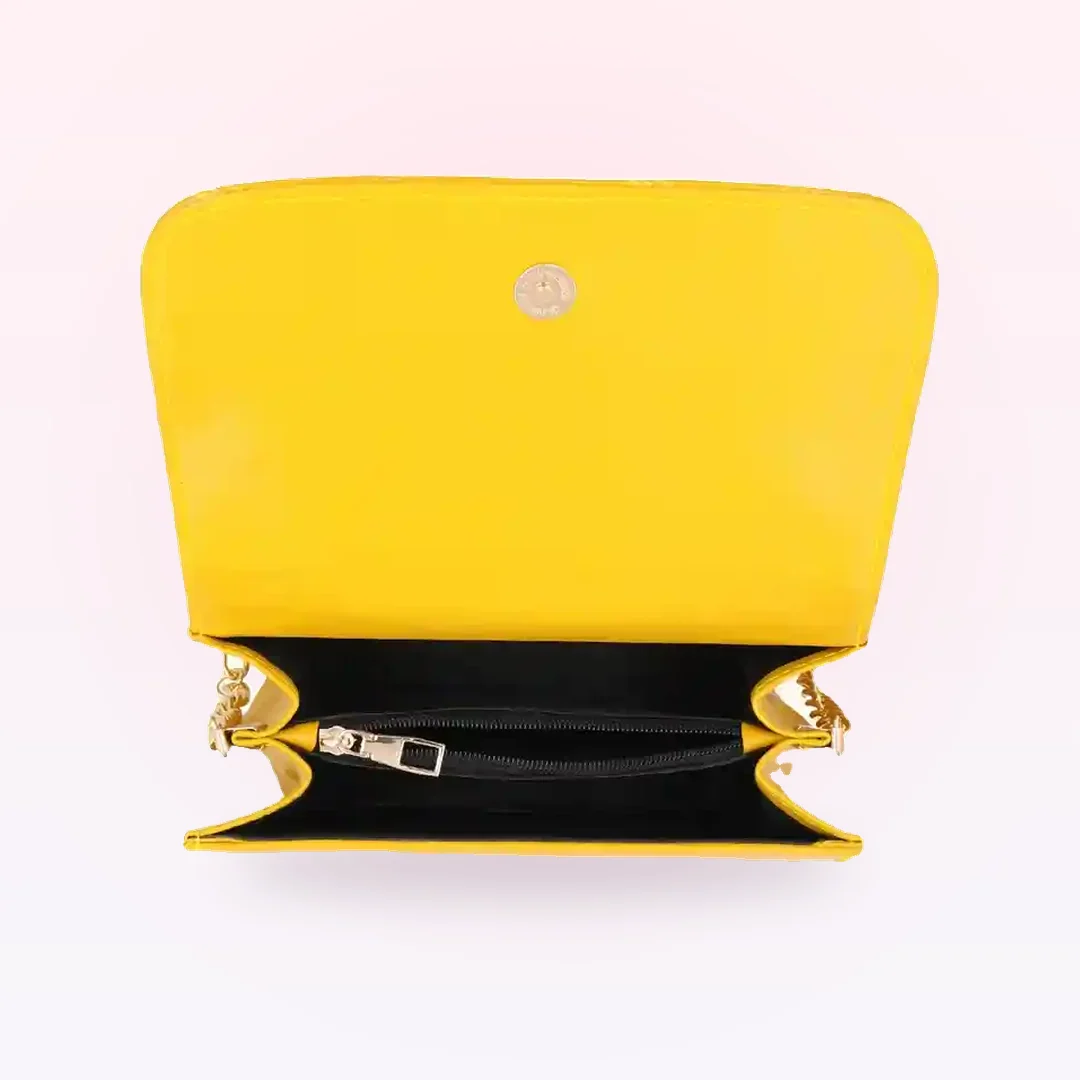 Cross-Body Bag E321 – Mustard, photo 3